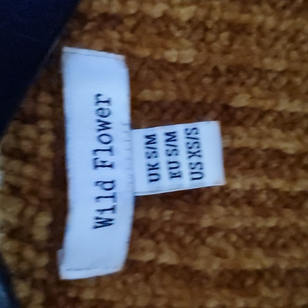 Chenille Yellow Cardigan - Picture 5 of 8